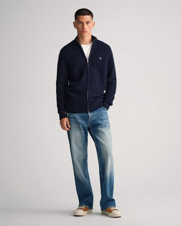 Gant D.1 Cotton Texture Fullzip