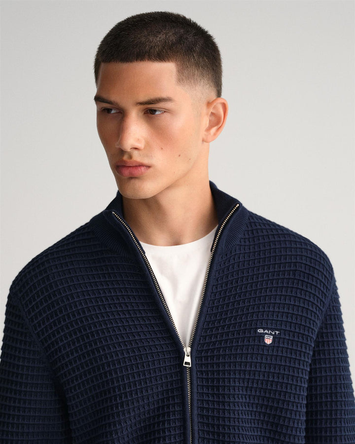 Gant D.1 Cotton Texture Fullzip