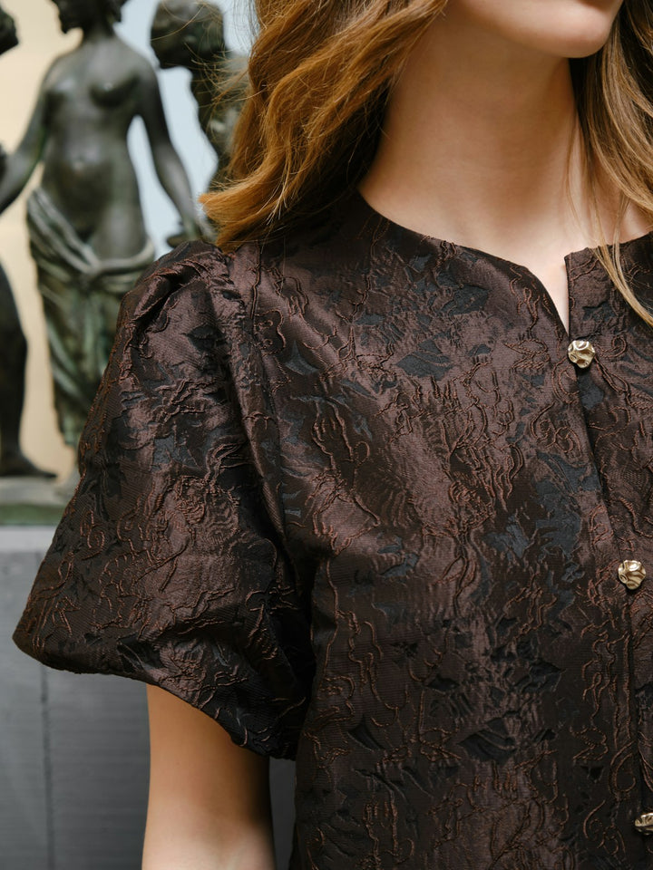 Aisa Brocade Blouse