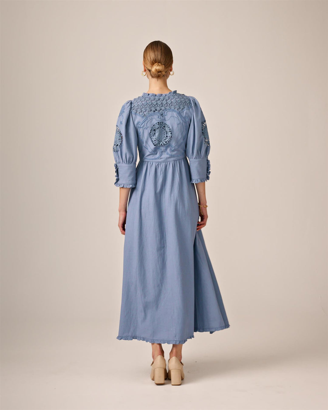 Linen Button-Down Dress