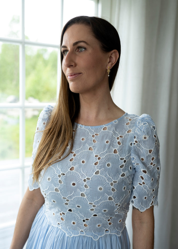 Broderie Anglaise Maxi Dress
