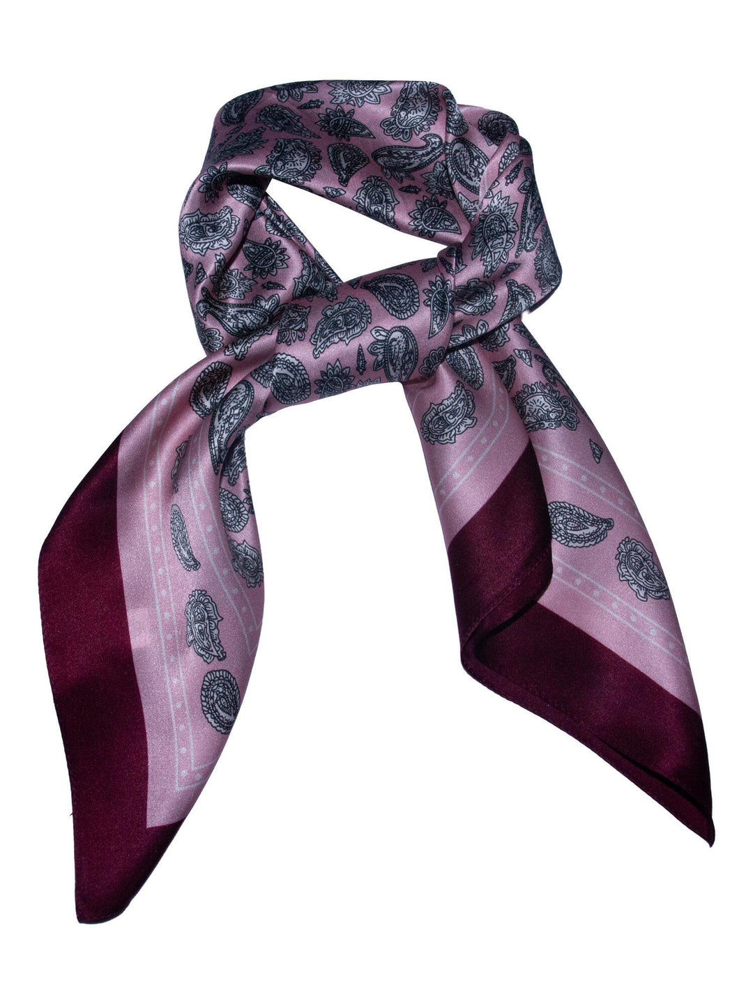 Skjerf paisley SILKE 70x70cm