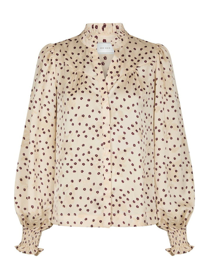 Astrida Flower Jacquard Blouse