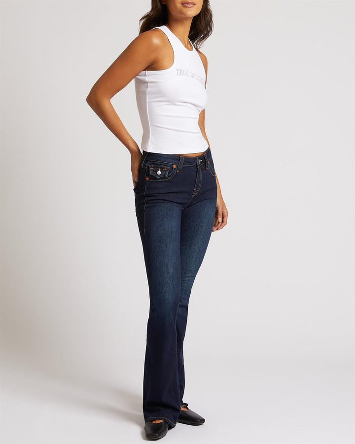 Becca Mid Rise Bootcut Flap