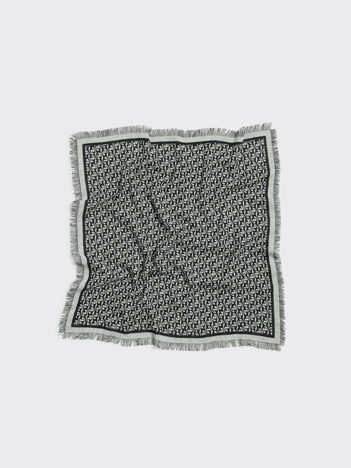 Fine Wool Scarf Monogram