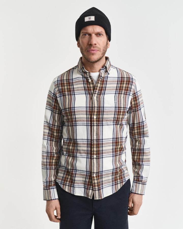 Regular Windblown Flannel Check Shirt
