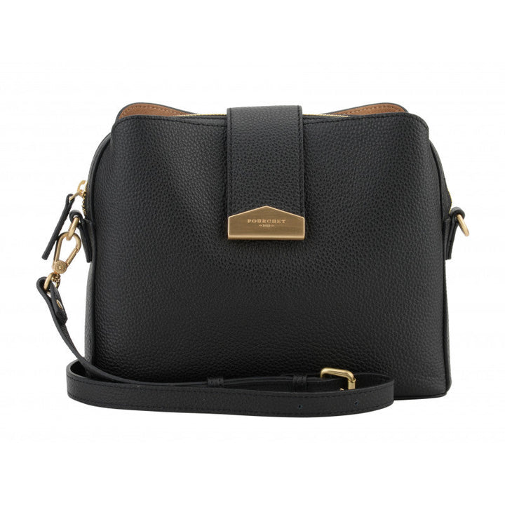 Cowhide leather shoulder bag