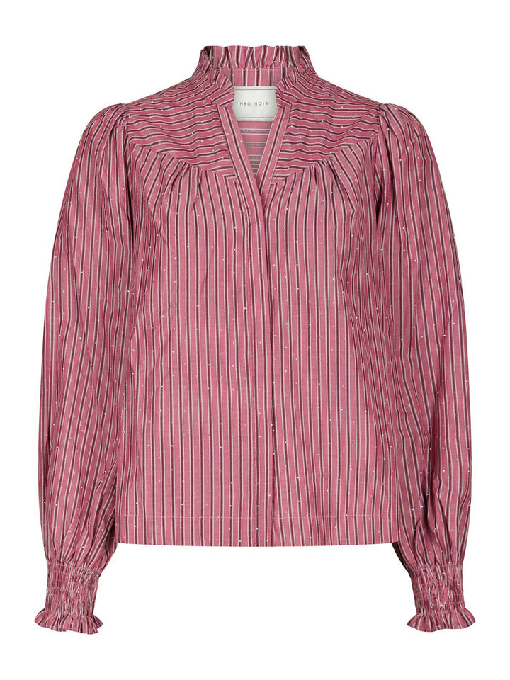 Astrida Soft Stripe Stone Blouse