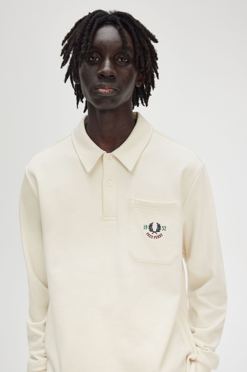 Embroided Champion Collared Sweatshirt