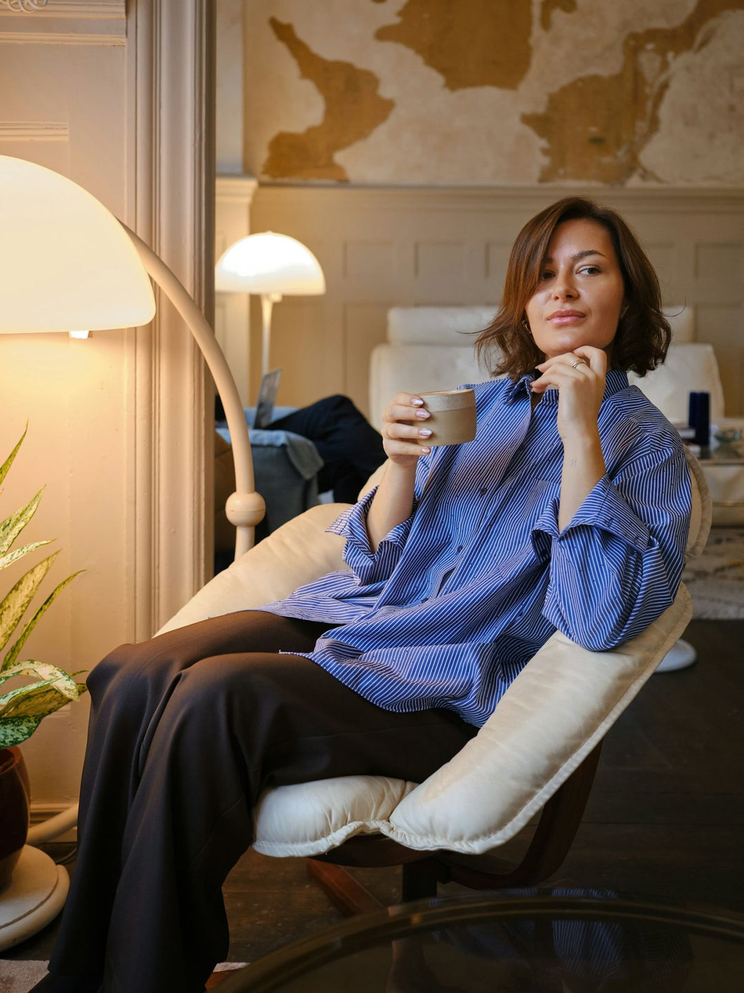 Dalma B Stripe Stone Shirt