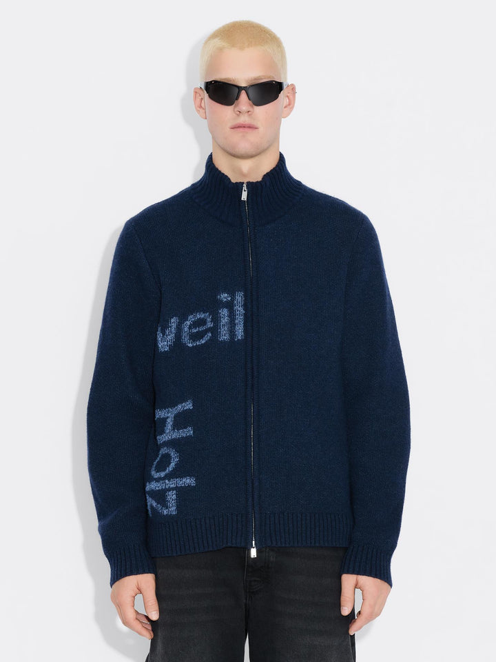 Haza Logo Zip Cardigan