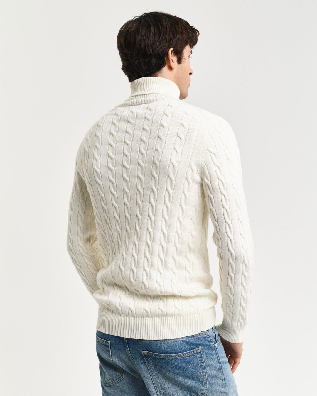 Cotton Cable Turtle Neck