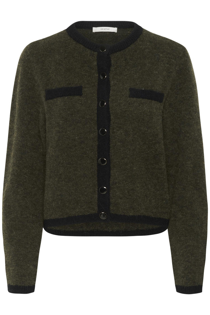 Gzalpha Ls Contrast Cardigan