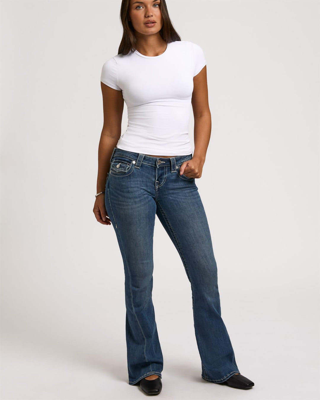 Joey Low Rise Flare Flap