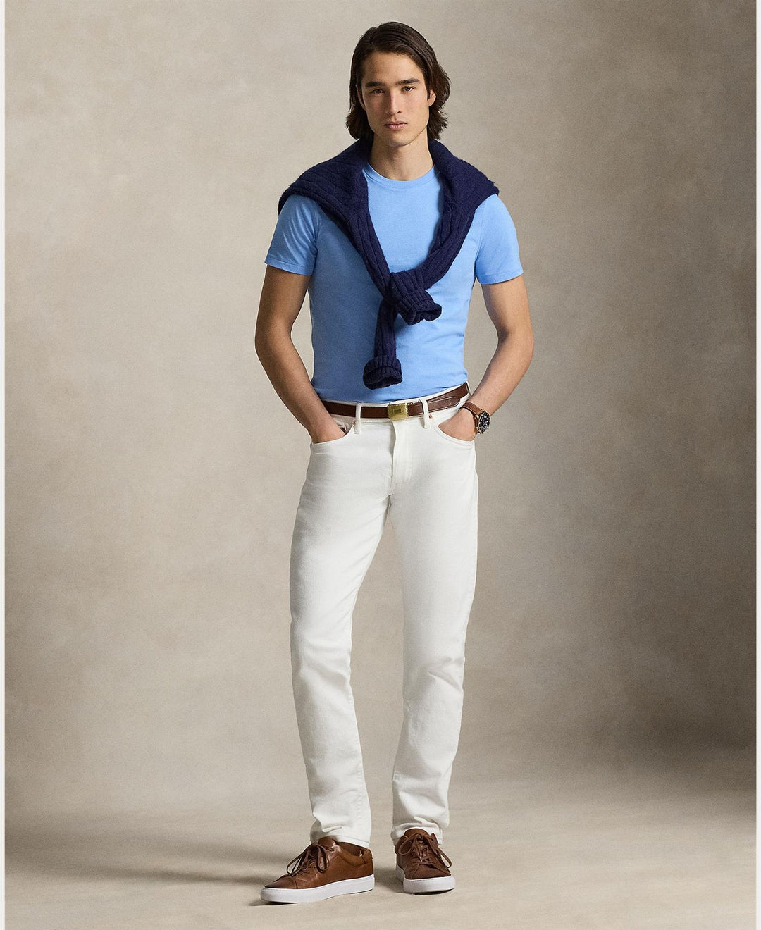 Custom Slim Fit Jersey Crewneck T-Shirt