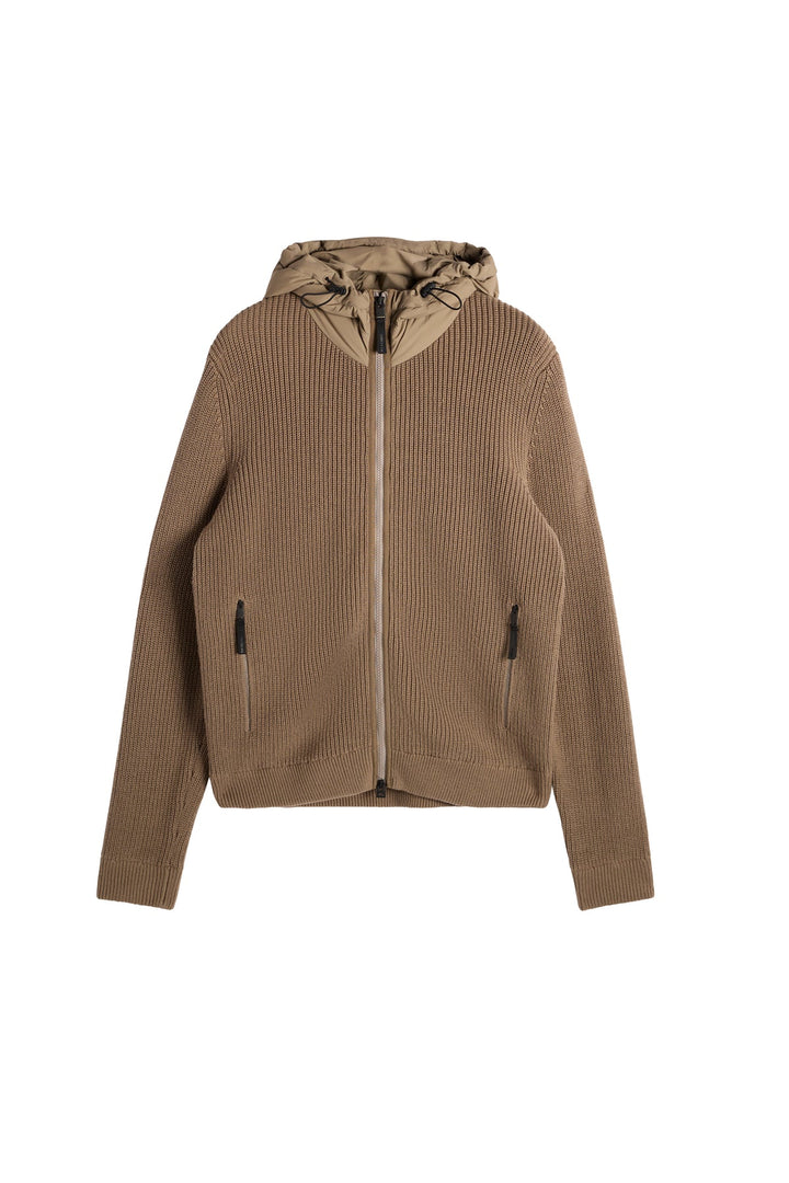 DORIN KNIT HOOD HYBRID JACKET
