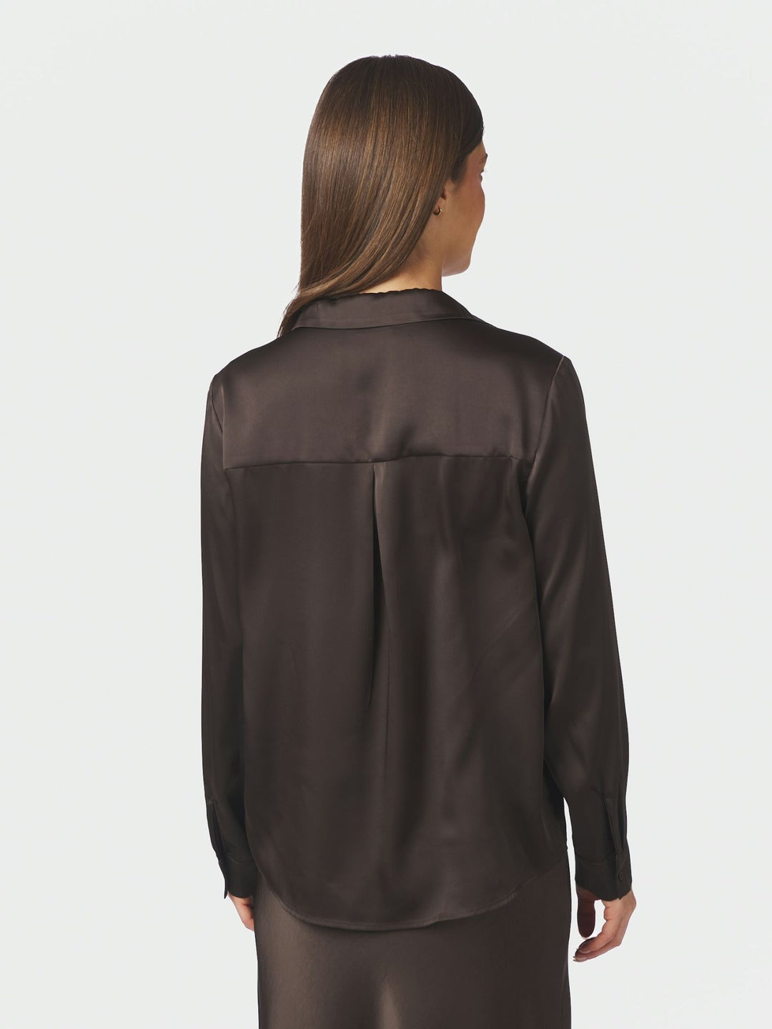 Hazelle Drapy Satin Shirt