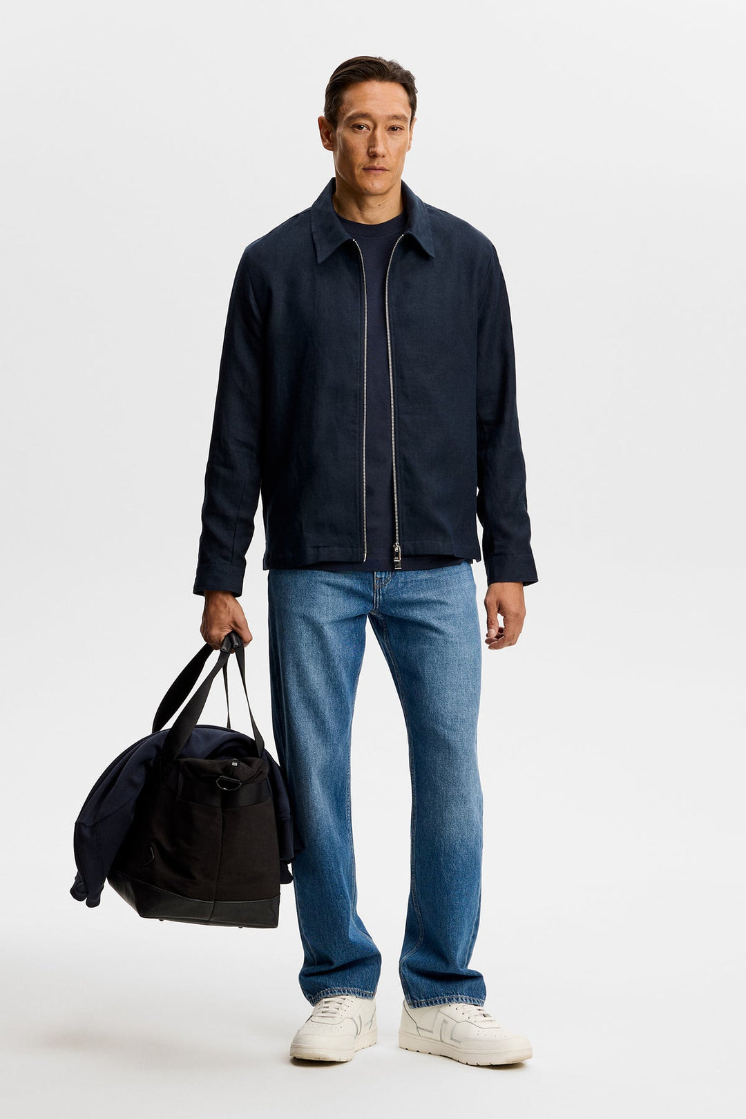 Julius Drape Linen Overshirt