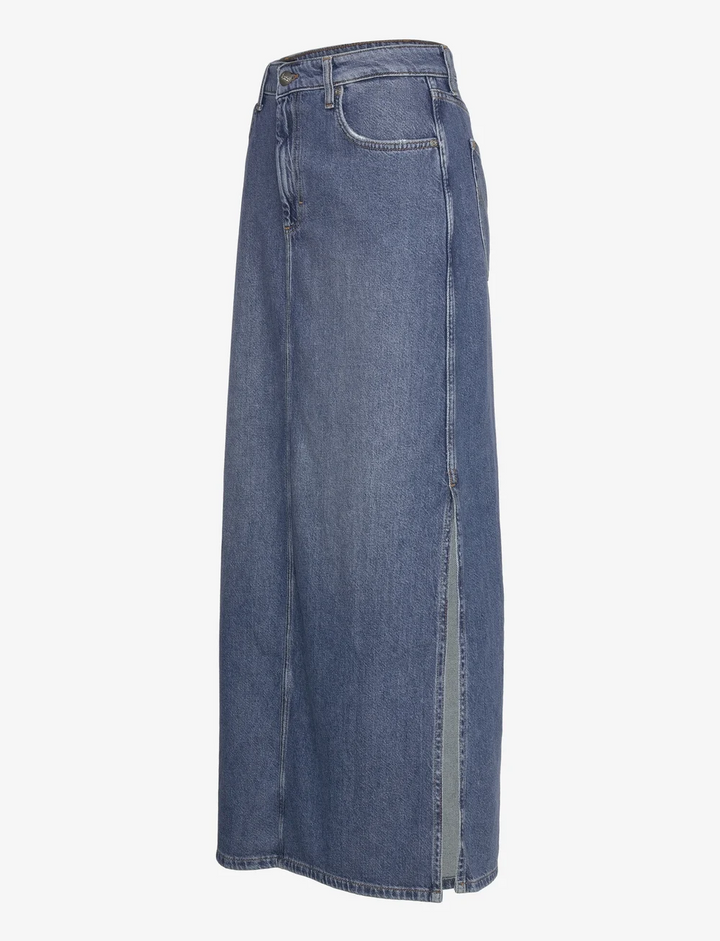 Side slit maxi skirt