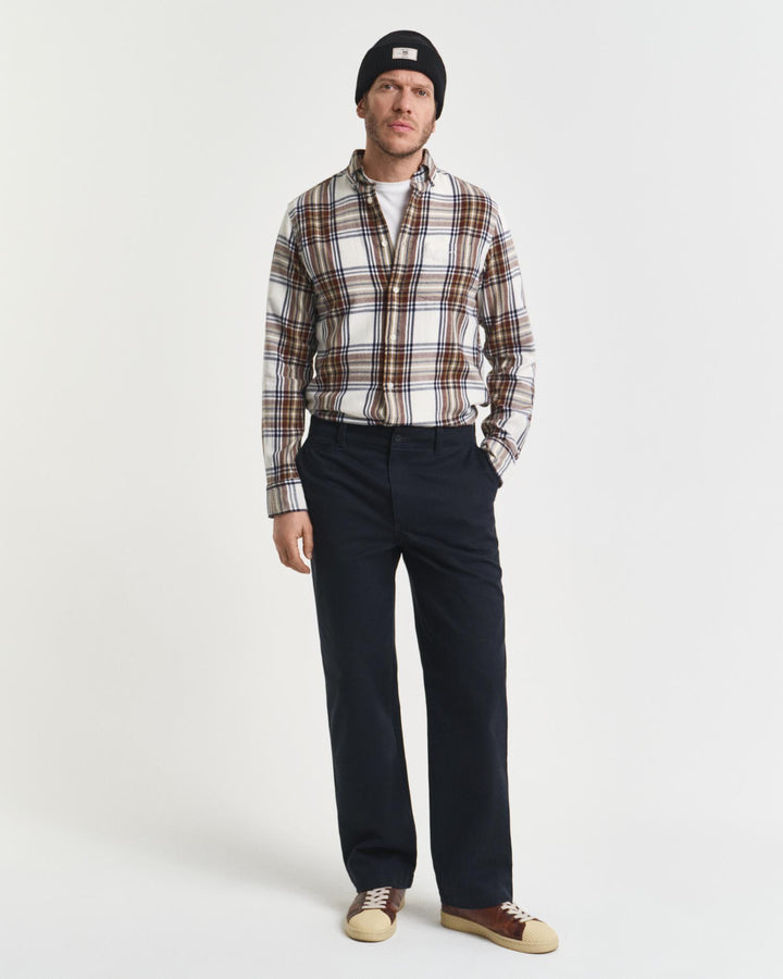 Regular Windblown Flannel Check Shirt