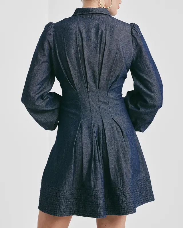Denim Fitted Dress