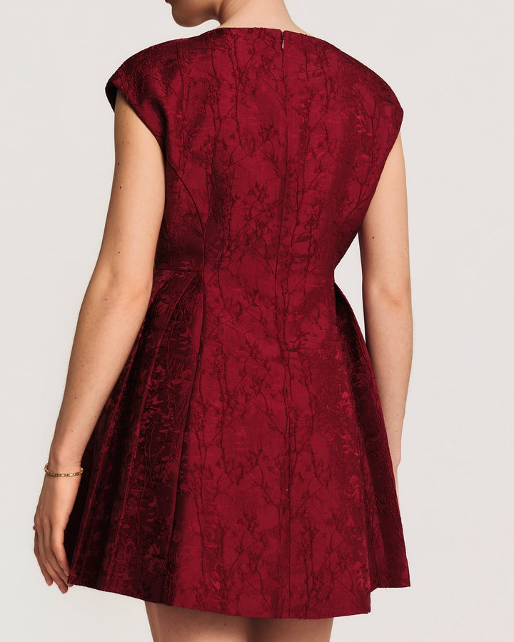 Brocade Plated Mini Dress