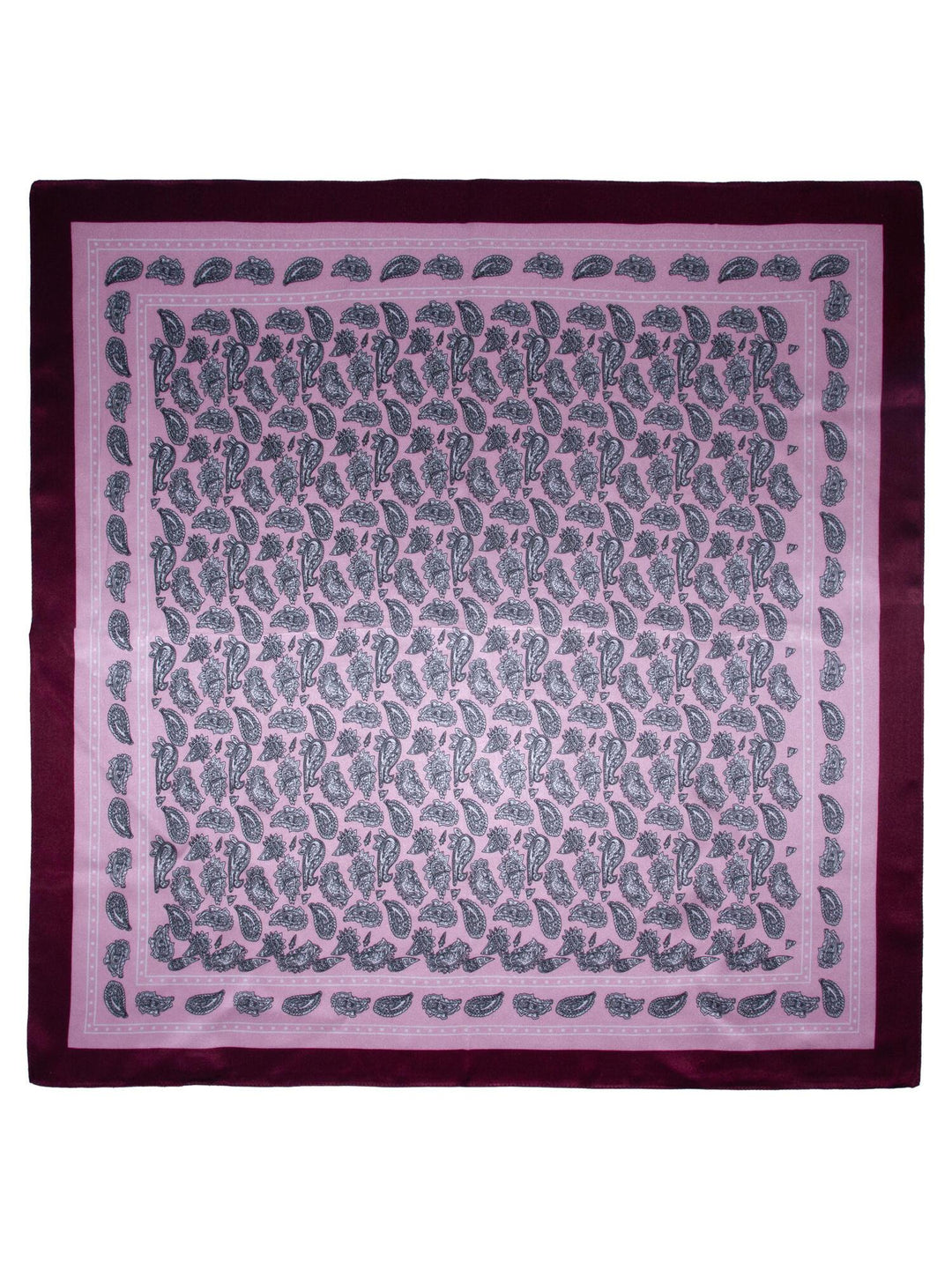 Skjerf paisley SILKE 70x70cm