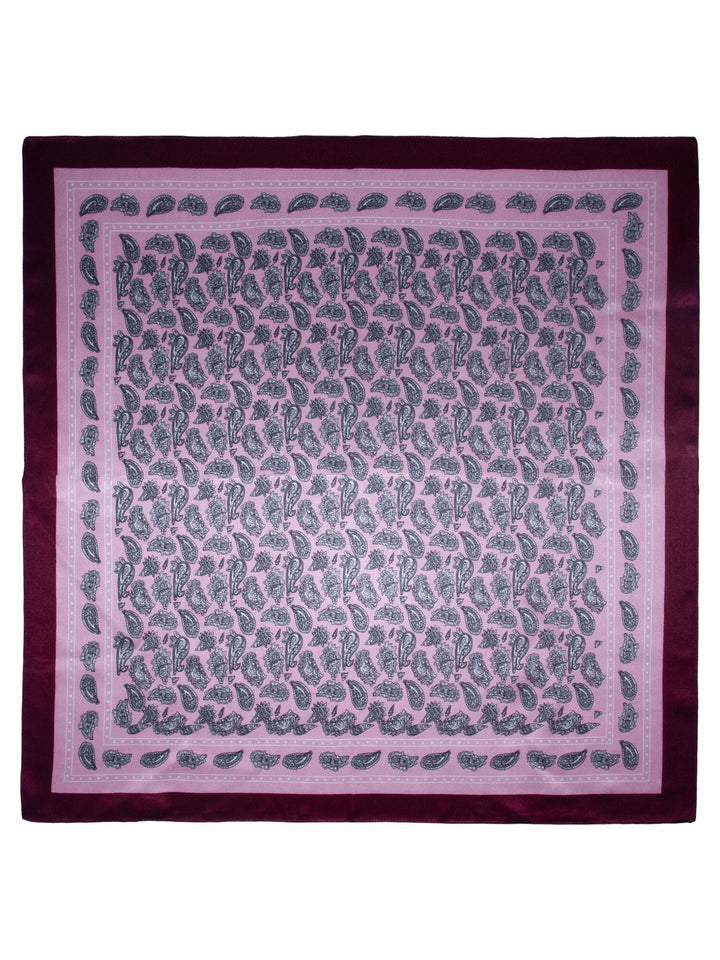 Skjerf paisley SILKE 70x70cm