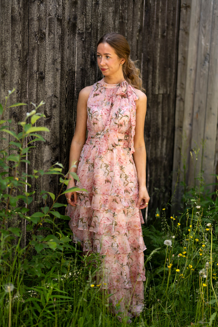 Marli Flower Chiffon Dress