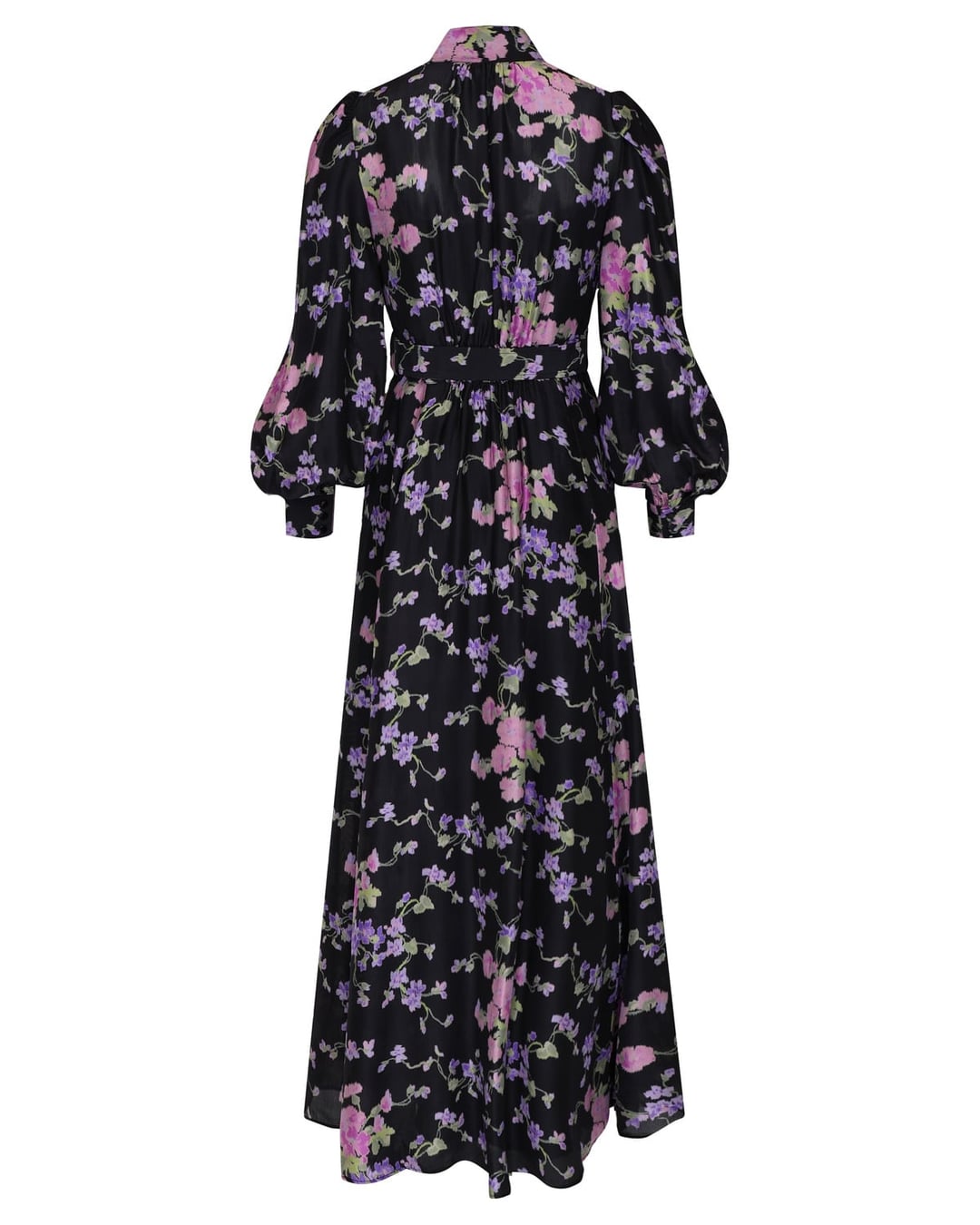 Striped Organza Belt Dress