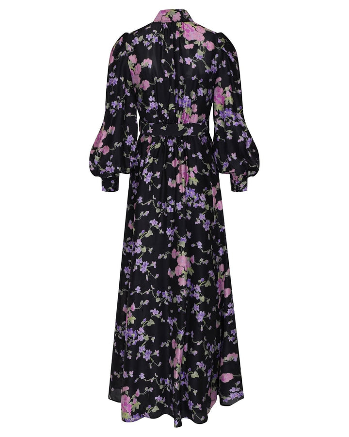 Striped Organza Belt Dress