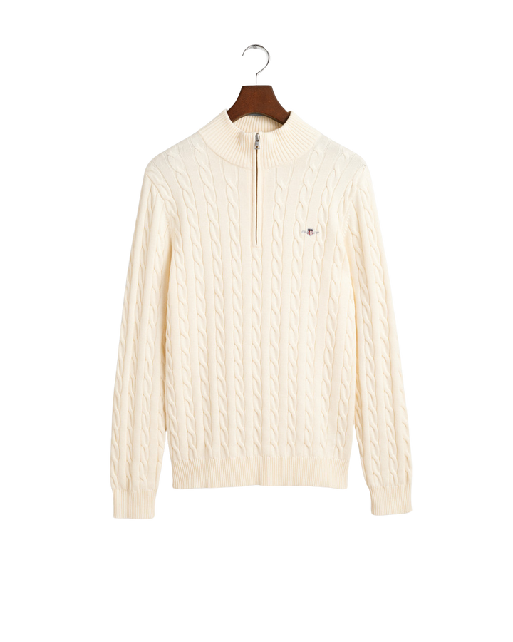 Cotton Cable Half Zip