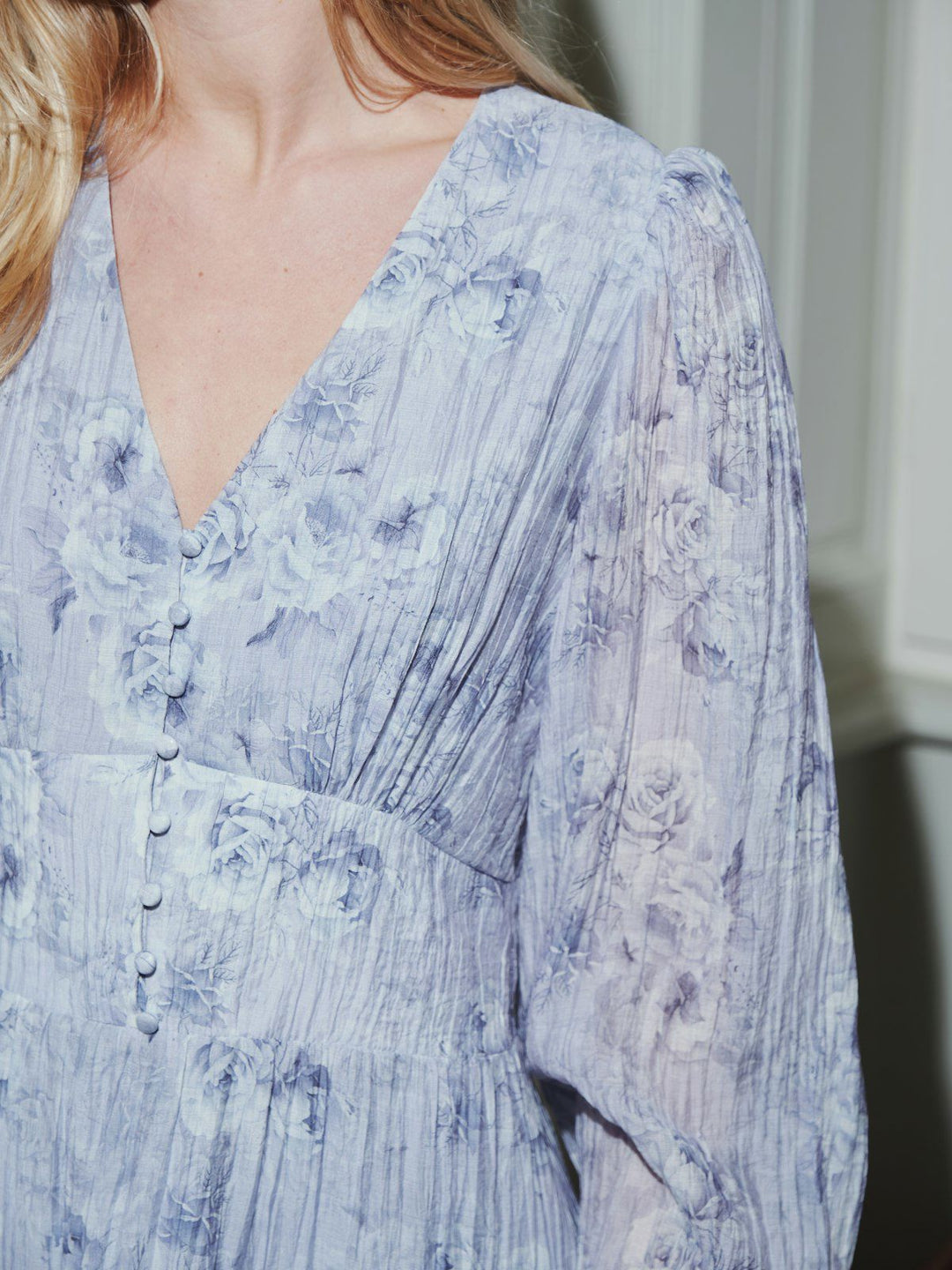 Mabella Crepe Print Dress