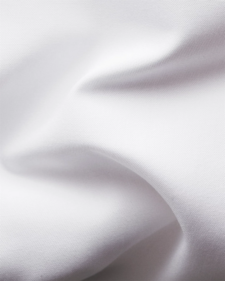 Pique Bib-Front White tie shirt