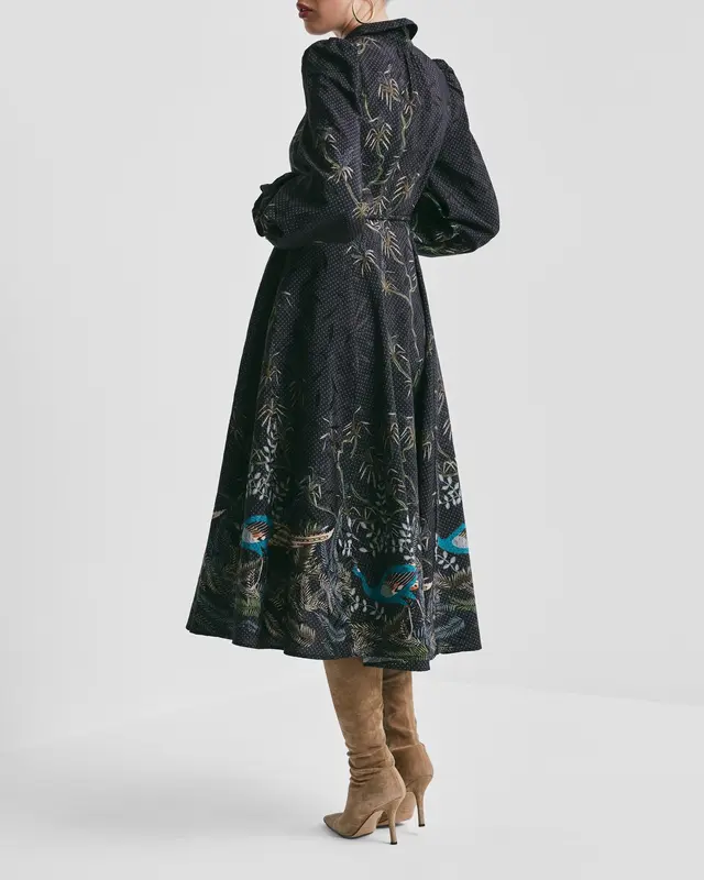 Jacquard Midi Dress