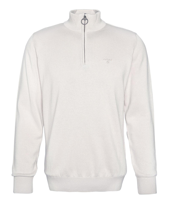 Cotton Half Zip Knitted Jumper