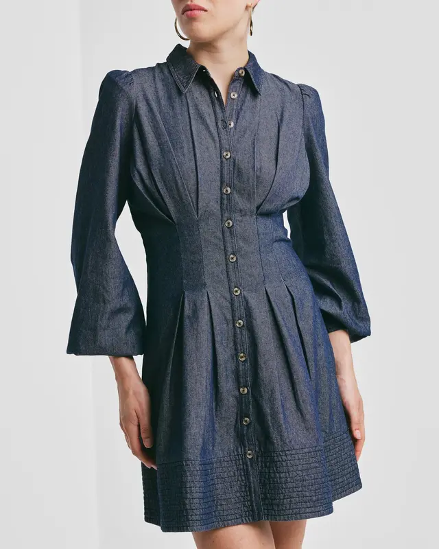 Denim Fitted Dress