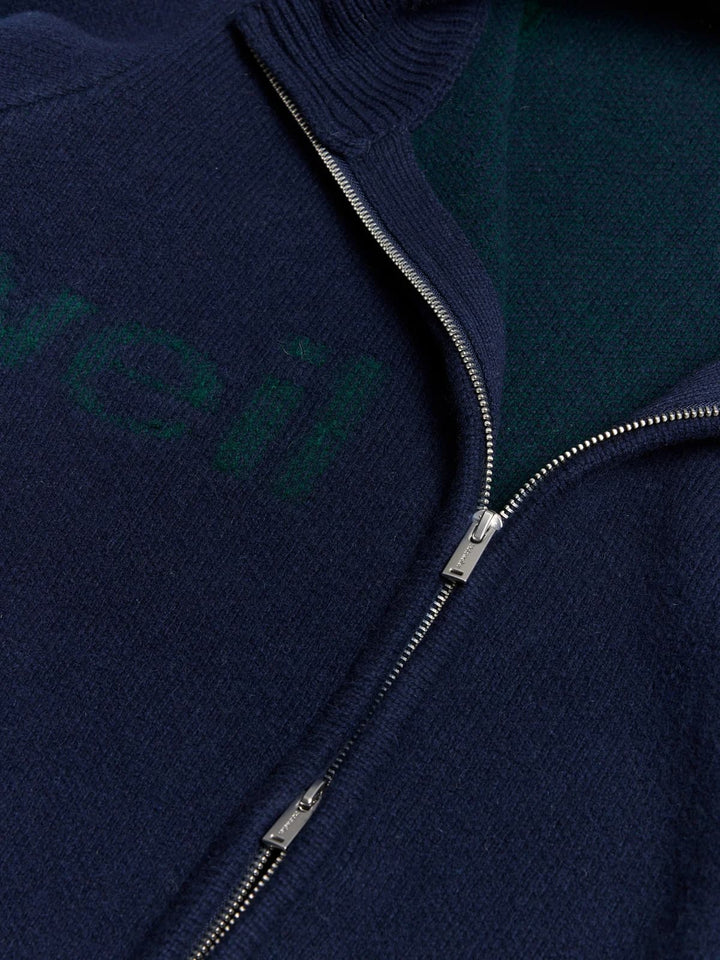 Haza Logo Zip-Up Cardigan