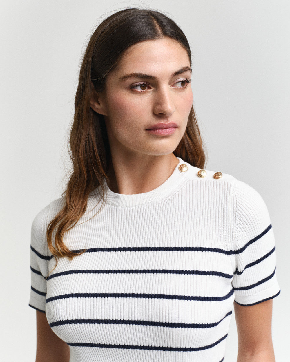 Ribbed Breton C-Neck