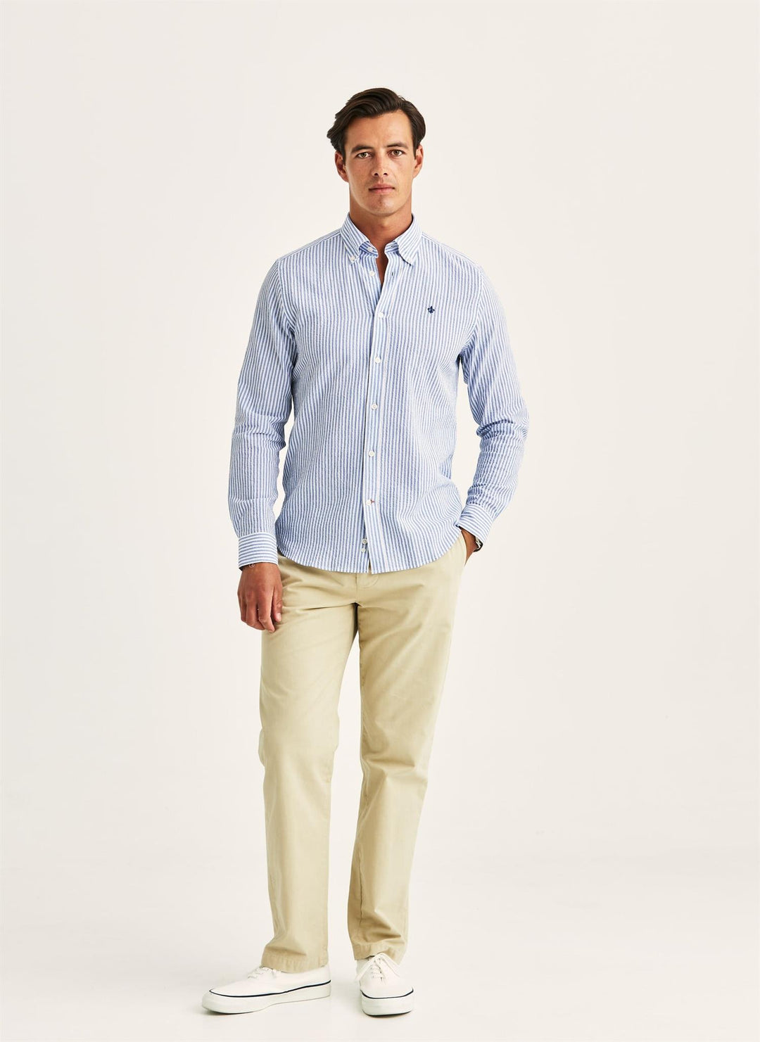 Morris Seersucker Shirt-Slim