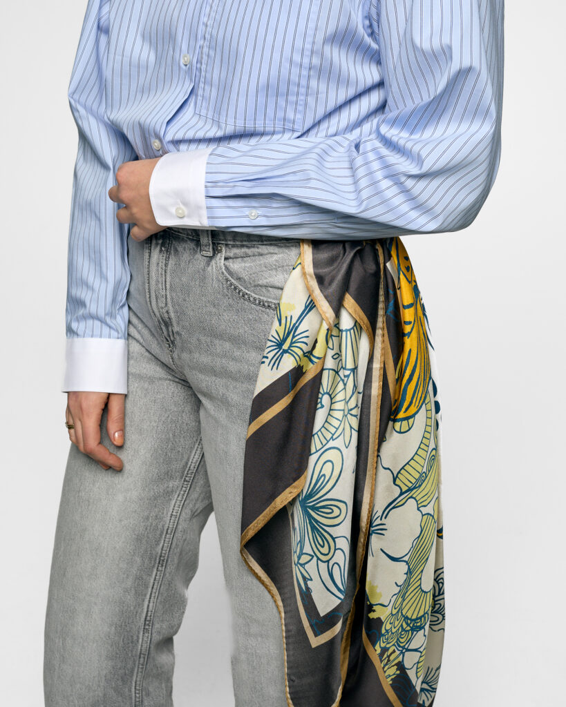 Zoe-Sky/Navy Stripes