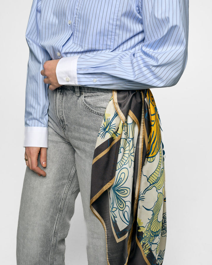 Zoe-Sky/Navy Stripes