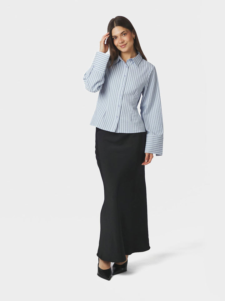 Rosa Striped Crepe Shirt