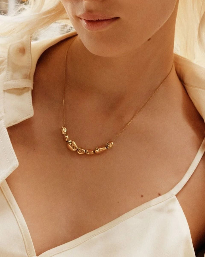 Leora Necklace Multi S Gold