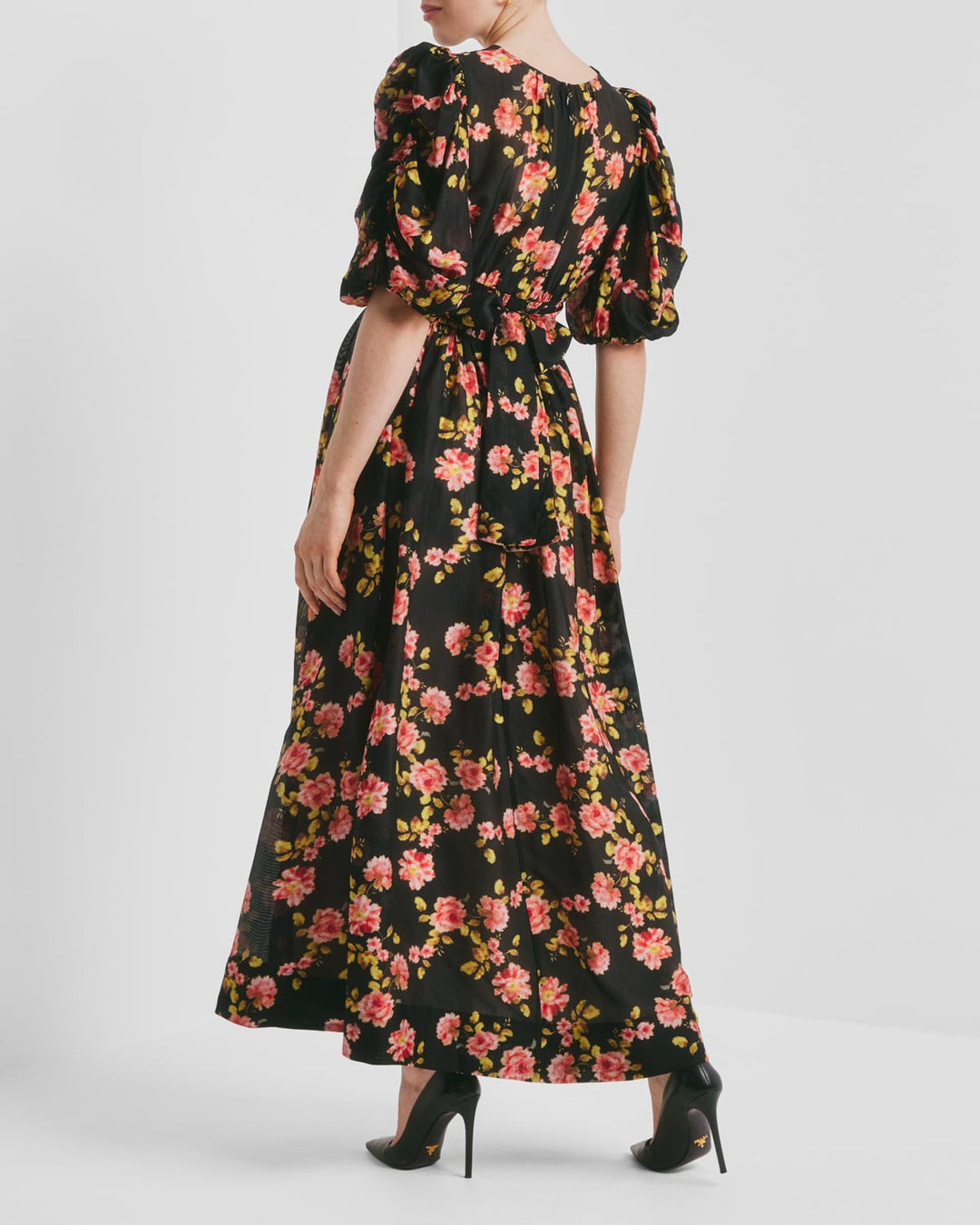 Striped Organza Gown