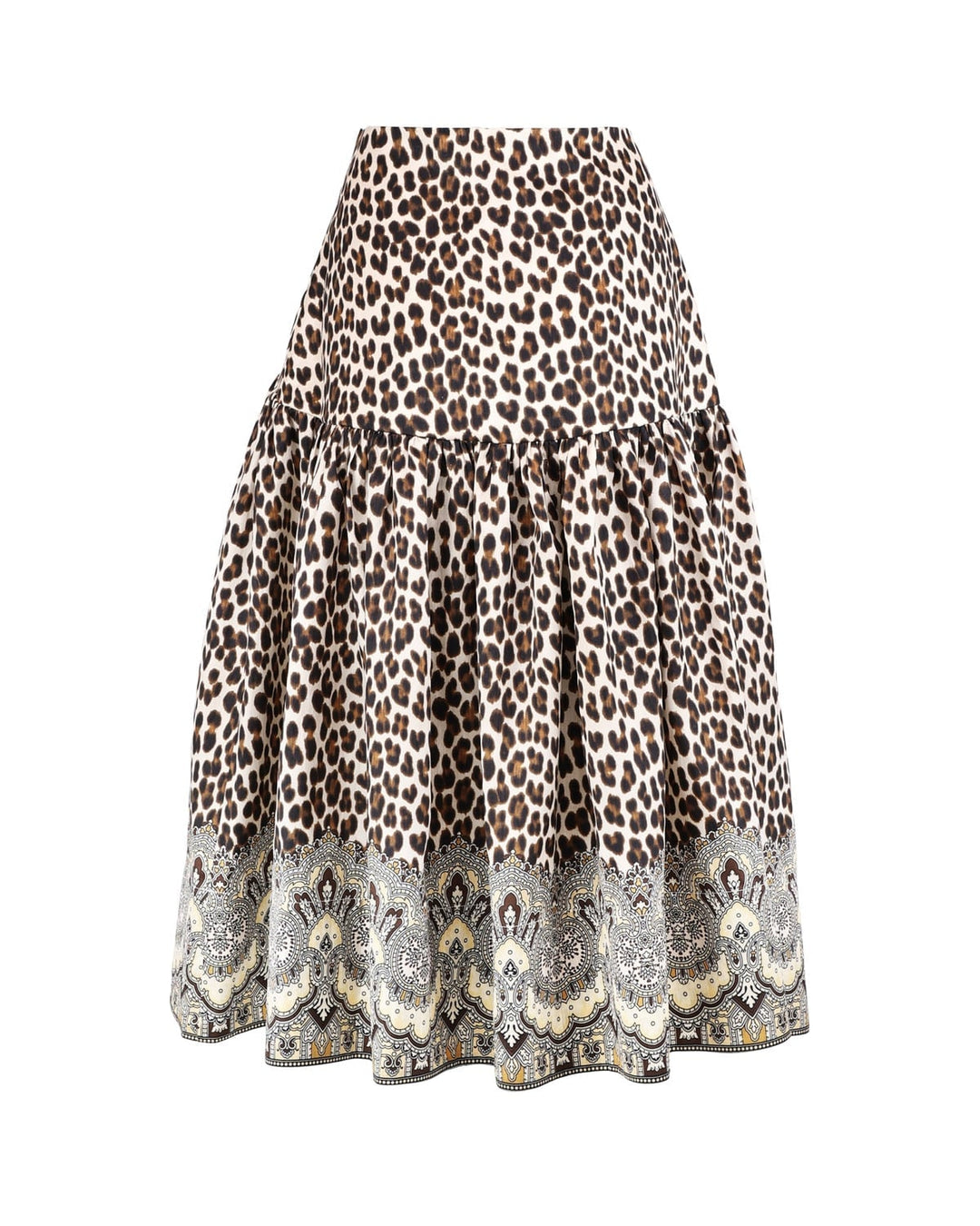 Taffeta Midi Skirt