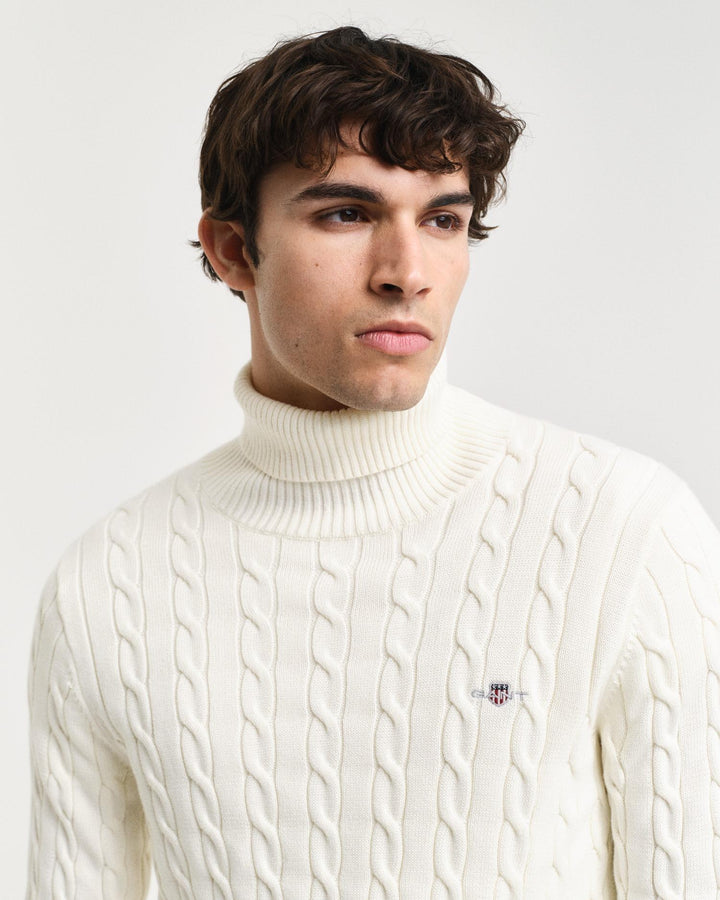 Cotton Cable Turtle Neck