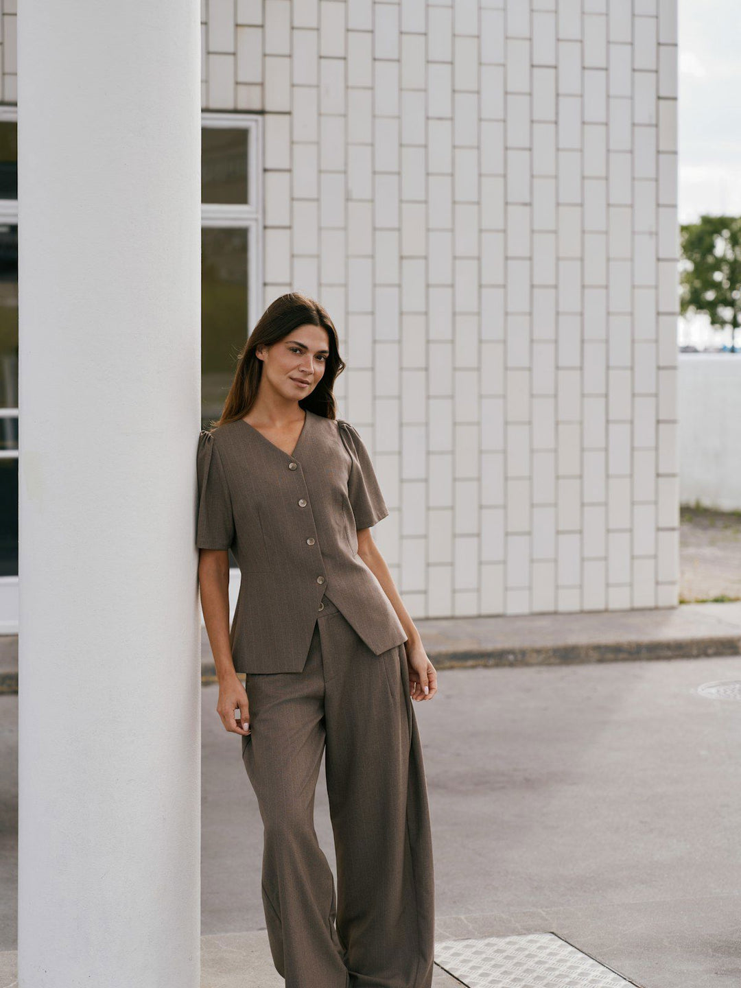 Jules Pinstripe Blouse