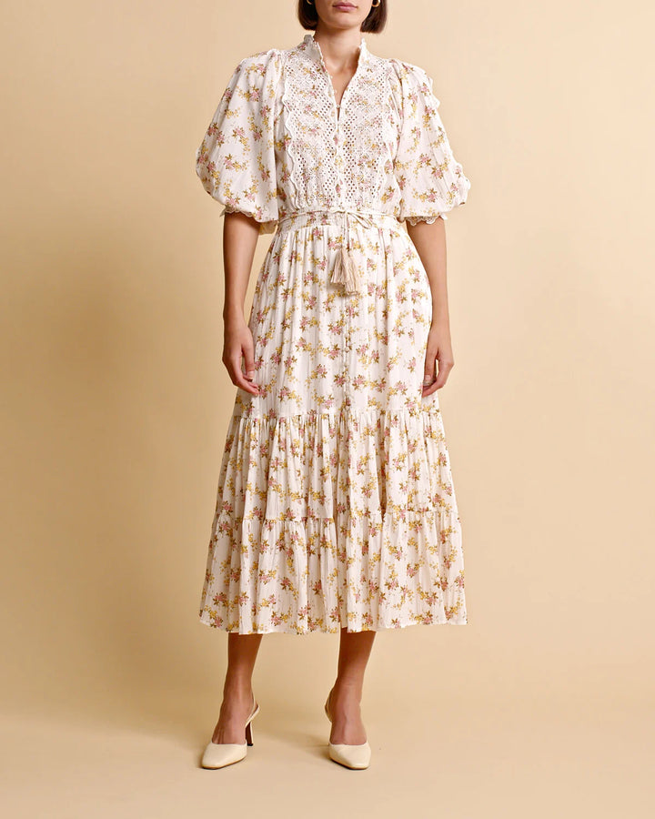 Cotton Slub Midi Dress