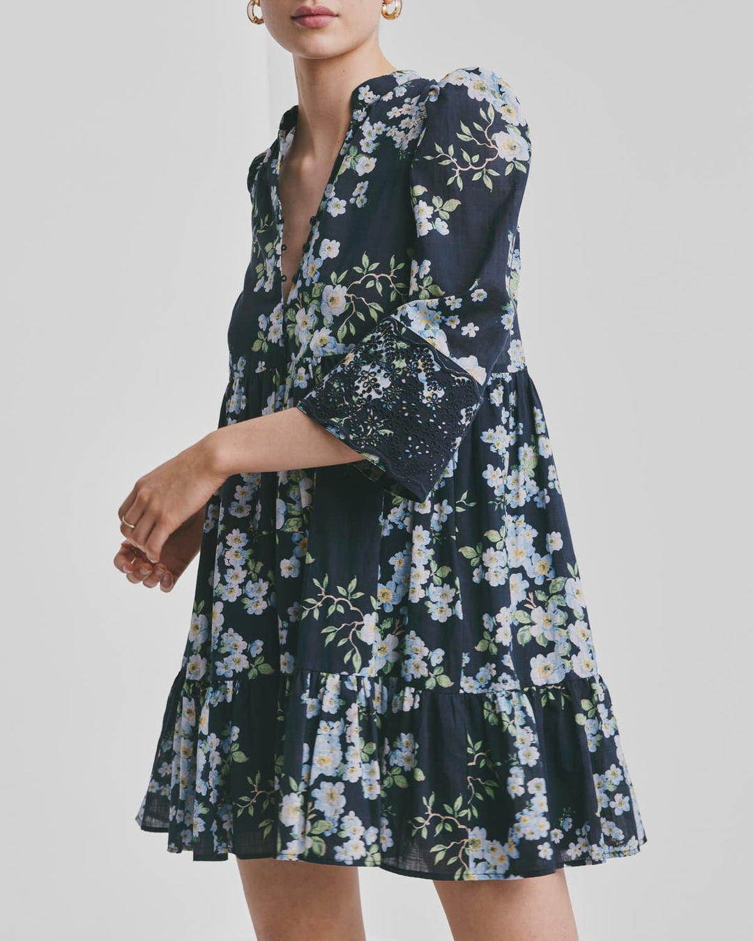 Cotton Slub Tunic Dress
